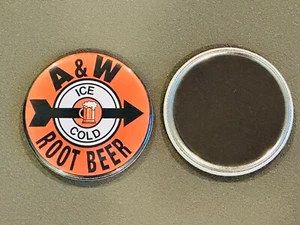 A&W Root Beer Fridge Magnet 2 1/4” ToolBox Magnet - Picture 1 of 1