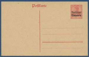 Bayern 1919 Freistaat, Germania Postkarte P 112a ungebraucht (X40962) - Bild 1 von 1