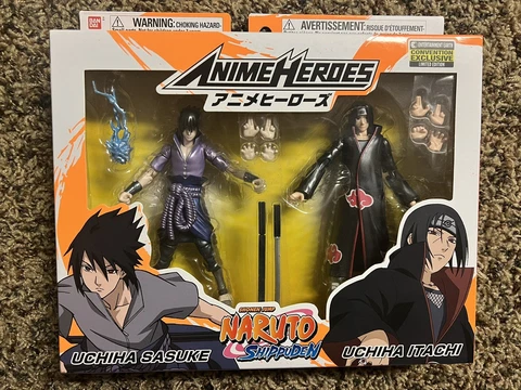 Naruto Shippuden Anime Itachi & Sasuke Uchiha Action Figure 2-Pack SDCC 2020 New Cover