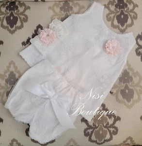 Free Shipping!! Baby Girl Shirt Sleeveless Back Bowknot and Short, Baby Outfit - Picture 1 of 12