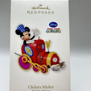 2010 Hallmark Disney Clickety Mickey Mouse Clubhouse Train Engineer - Picture 1 of 16
