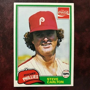 1981 Topps Coca-Cola Set STEVE CARLTON #3 PHILLIES - NM/MINT *HIGH GRADE* - Picture 1 of 1