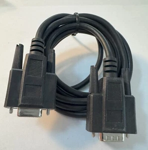 DB15 15 Pin M/F Serial Cable - 6' - Black - Picture 1 of 1