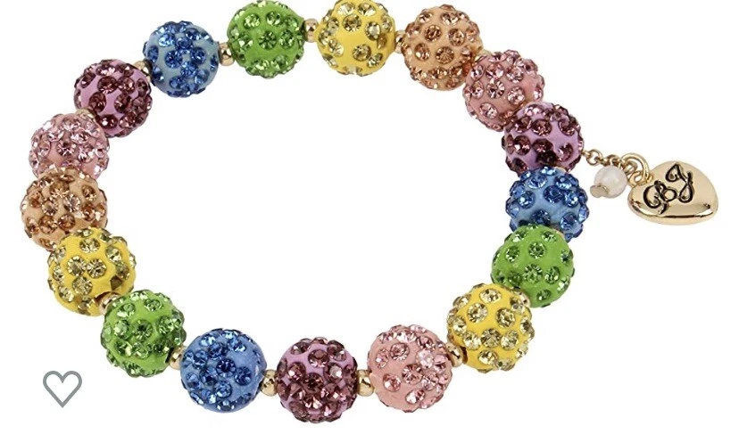 Pulsera Betsey Johnson bola de fuego pavé multicolor $48 S19-1 Foto 1 de 1