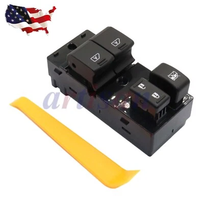 Interruptor de ventana del lado del conductor delantero negro cupé Nissan 370Z 2009-2020 Foto 1 de 4