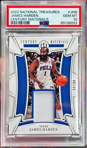 2022-23 National Treasures James Harden Century Materials /99 Jersey PSA 10 - Picture 1 of 1