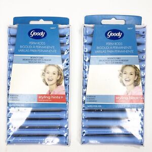 Goody Professional Perm Rods Medium 24317 Blue Lot of 2 Packages NOS