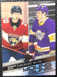 2020-21 Upper Deck Extended Series Young Guns #730 A.Heponiemi/Arthur Kaliyev