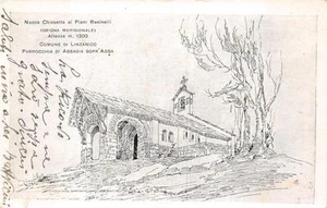 2765) LINZANICO (ABBADIA LARIANA LECCO) NUOVA CHESA AI PIANI RESINELLI. VG 1919. - Bild 1 von 1