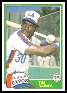 1981 Topps Traded #816 Tim Raines RC HOF Expos EX-EXMINT crease NO RESERVE!