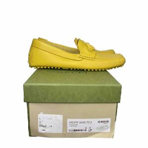 New Yellow Gucci Loafer / Driver Silhouette US 9.5 Gucci 9