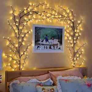 144 LED Wall Light Bendable Lighted Vine Tree Branch for Christmas Home Party