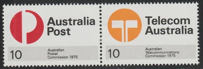 Australia 1975 SC# 617a - Australian Postal Commission - Pair - M-H Lot # 108 - Image 1 of 2
