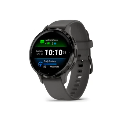 Garmin Venu 3S Smartwatch kieselgrau/schiefergrau Uhr mit Band Silikon - Bild 1 von 4