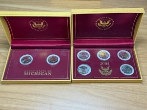 2004 State Quarter Set Uncirculated In Gold Case - Picture 1 of 9