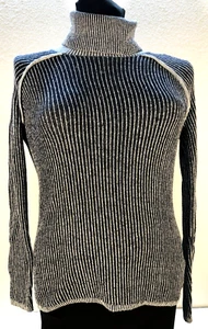 Abercrombie & Fitch Turtleneck Sweater Women's XTRA Small Gray Ribbed Knit. - Picture 1 of 10