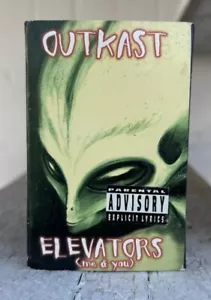 OUTCAST Elevators (me & You) Cassette Single Instrumental 1996 LaFace Rap Hiphop - Foto 1 di 7