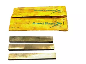 T15 Rectangular Tool Bit Blanks(3) 1/4" x 3/8" x 3" Brown & Sharpe USA QUALITY - Picture 1 of 6