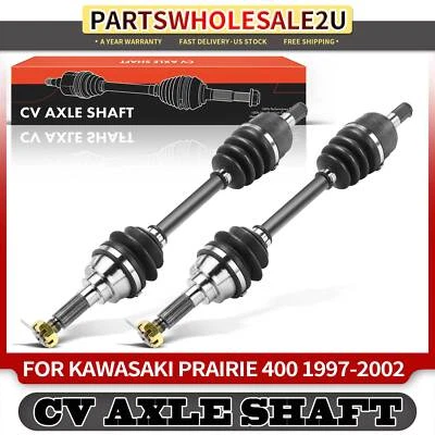 Juego de 2 conjuntos de eje CV delantero izquierdo y derecho para Kawasaki Prairie 400 1997-2002 Foto 1 de 4