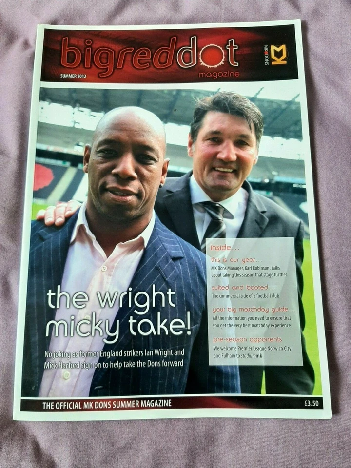 MK DONS-BIG RED DOT, SUMMER 2012 MAGAZINE - Image 1 of 1