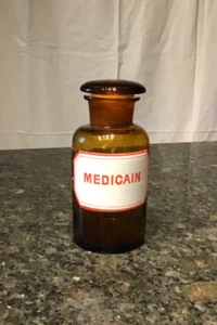 Apothekerflasche Gefäß braun Medizin Flasche klein - Bild 1 von 3