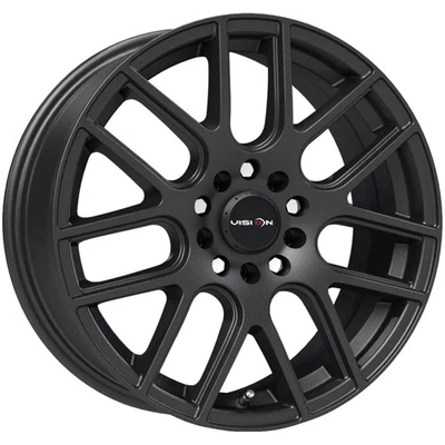Vision 426 Cross 15x6.5 5x100/5x4.5" +38mm Matte Black Wheel Rim 15" Inch Foto 1 de 4