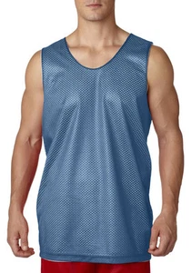 A4 NF1270 Men's Polyester Mesh Moisture Wicking Sleeveless Reversible Tank Top - Picture 1 of 17