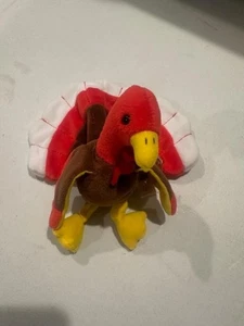 Ty Beanie Baby Gobbles The Turkey RARE With Tag Errors NWT - Picture 1 of 3