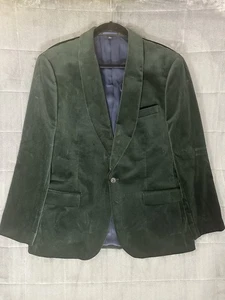 Giacca smoking uomo 44R J Crew Ludlow slim fit collo sciallato blazer velluto verde - Foto 1 di 18