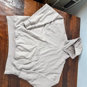 Gymshark Unisex Beige Pullover Hoodie Size M Long Sleeve - Picture 1 of 5