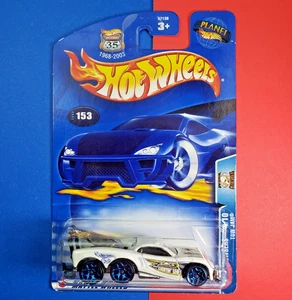 Hot Wheels #153 Work Crewsers 2003 4/10 TOW JAM blanco con ruedas de radios azules de 5Y - Imagen 1 de 6