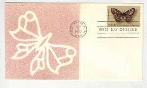 1977 BUTTERFLIES SCARCE SILK SCREEN 1713 CHECKERSPOT STAMP - Picture 1 of 1