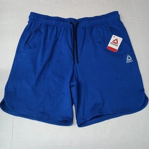 Reebok Delta Core Shorts Men’s Size XL Extra Large Cobalt Blue With Pockets NWT - Picture 1 of 6