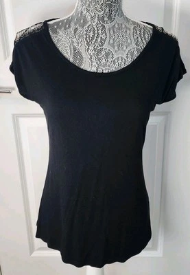 Jennifer Lopez Adornos de Hombro Abierto Negro TALLA XS Plateado Elástico  Foto 1 de 4