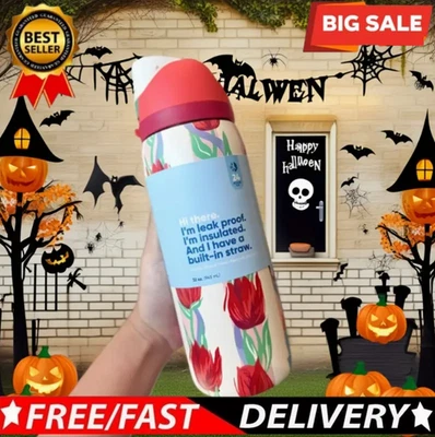 Tulip Bouquet 32 oz Tumble UO Exclusive FreeSip Owala Water Bottle Gifts New 🌷