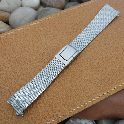 Stainless Steel Mesh 19mm Kreisler Stelux nos Unused 1960s Vintage Watch Band - Image 1 of 4