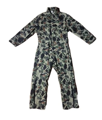 Walls Blizzard Pruf Coveralls Medium Short 38-40 Insulated Hunting Duck Camo VTG - Image 1 of 4