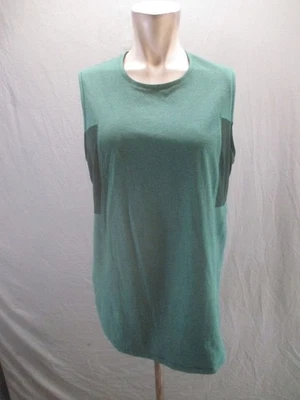 Camiseta sin mangas deportiva REI COOP talla L verde cuello redondo calce relajado 196 Foto 1 de 4