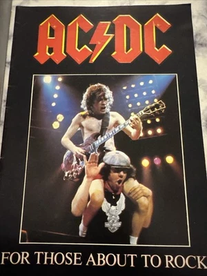 AC/DC For Those About To Rock Tour Programme 1982 Rock Concert  - Image 1 of 4