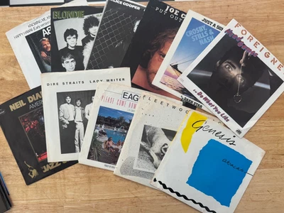 LOT OF 16 DIFFERENT 45 7" ABBA FOREIGNER EAGLES CROSBY STILLS NASH BLONDIE ETC - Image 1 of 2