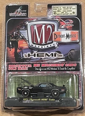 2010 Castline M2 Machines Premium Edition Black 1971 Plymouth Hemi Cuda- 1:64 - Image 1 of 4