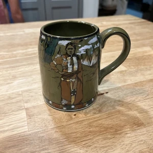 Tazza Nativi Americani Ceramica Bufalo Rara Leggi - Foto 1 di 10