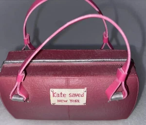 Designer Inspired Miniature Purse Handbag Tote Kate Saved NY Pink ORNAMENT - Picture 1 of 7