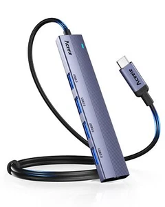 USB C Hub 4 Ports USB 3.0 Hub Splitter with 2ft Extended Cable USB C Expander... - Picture 1 of 12