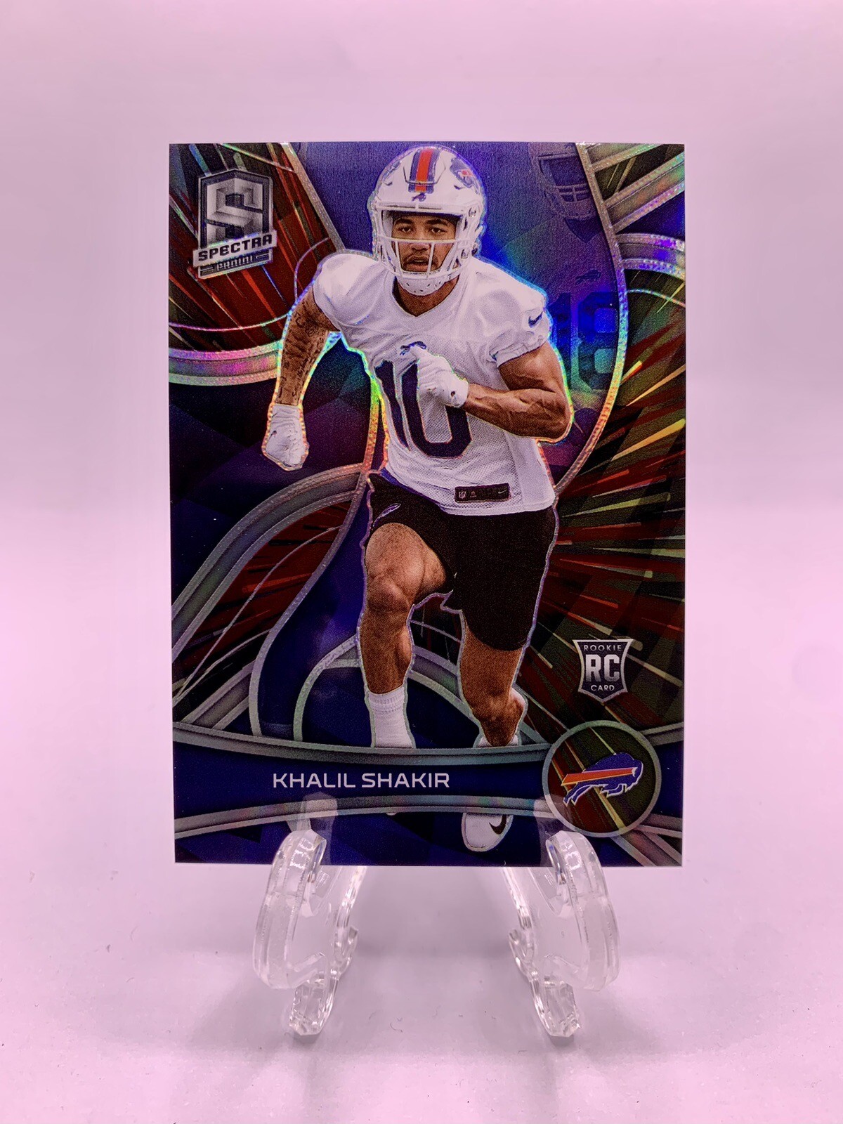 2022 Panini Spectra Khalil Shakir Hyper Prizm /75 RC Rookie #177 Buffalo Bills