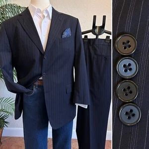 JOSEPH ABBOUD MENS 2 PC SUIT JACKET SIZE 46 PANTS 40x27 USA BLAZER SLACKS SET - Picture 1 of 18