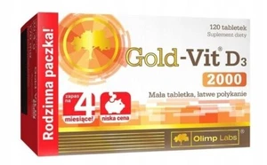Olimp Gold-Vit D3 2000 Vitamin D3 120/240/360 Tablets - Picture 1 of 1