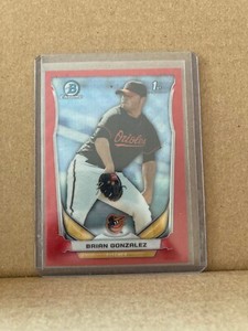 Brian Gonzalez 2014 1st Bowman Chrome Red Refractor /25 CDP85