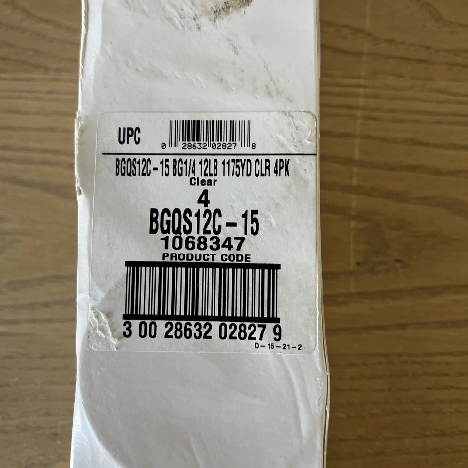 Berkley Trilene Big Game Spool Clear Fishing Line 1/4 LB 12lb 1175 Yards