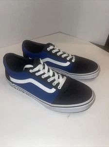 Vans Old Skool schwarz blau Canvas Schnürschuhe Skate Turnschuhe Schuhe-Jugend Größe 6 - Bild 1 von 10